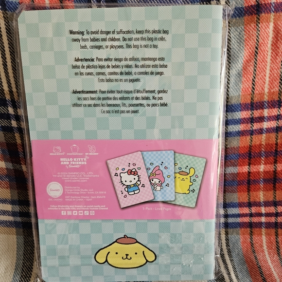 Sanrio Notebook Trio (Hello Kitty, My Melody, Pompompurin) - Picture 2 of 3